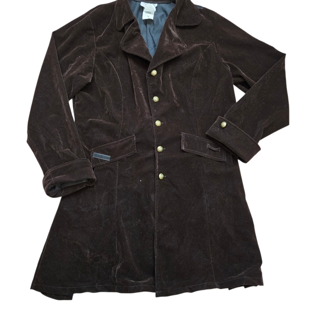 Mad Hatter Costume Velvet Jacket Adult‎ Size 1X By Jerry Beck Charades